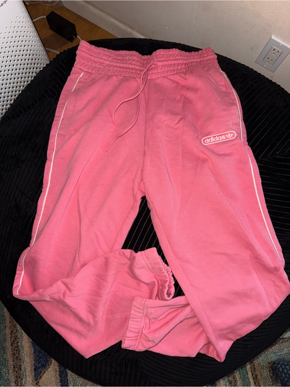 Adidas womens sweatpants joggers Size Small Pink